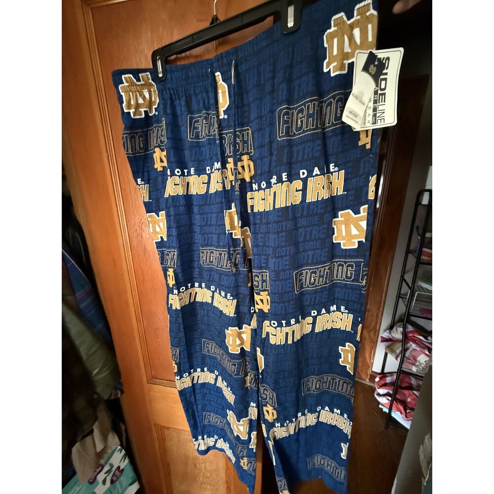 Brand New Notre Dame Fighting Irish NCAA Sideline Slounge Pajama Pants